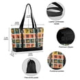thumbnail image 2 of FORMRS Canvas Laptop Tote Bag for Women with 15.6" Computer Compartments Shoulder Handbag, Jungle Stamp, 2 of 7