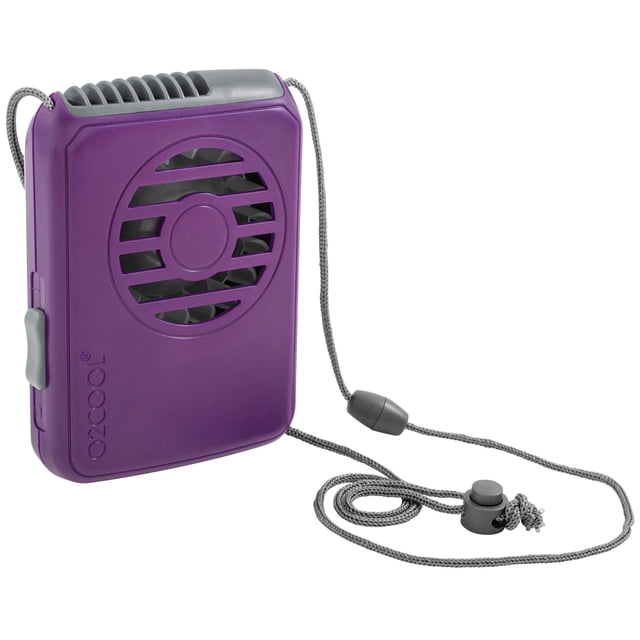 Ventilador de refrigeración O2COOL Neck Personal Travel Battery Púrpura