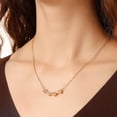 thumbnail image 3 of 2 in 1 Four Leaf Clover Charm Lucky Necklace Heart Crystal Pendant Necklace Gold Link Valentine's Day Jewelry Gift for Women, 3 of 5