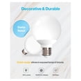 thumbnail image 3 of Sunco 16 Pack G25 LED Light Bulbs, Vanity Globe Bathroom Light Bulb, 450 LM, 4000K Cool White, 6W (40W Equivalent), Dimmable Mirror Vanity Decorative Bulb, E26 Base UL., 3 of 5