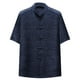 thumbnail image 2 of pstuiky camisetas para hombre, Camisa informal de manga corta, cuello alto, lisa y cómoda para hombre camisas casuales para hombre xl, 2 of 3