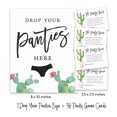 thumbnail image 5 of Inkdotpot Bridal Shower Game 1 Sign+ 30 Size CardsWhite Cactus Taco'Bout Love Girls Night Out Bachelorette Party Drop Your Panties Game, 5 of 6