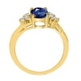 thumbnail image 4 of AoneJewelry 1.50 Ct. 10k Rose, White & Yellow Gold Sapphire and Diamond Ring, 4 of 4