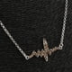 thumbnail image 4 of Collar colgante Zulema Heartbeat Sign Plata-Amarillo para niñas, 4 of 7