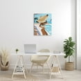 thumbnail image 2 of Stupell Industries Poolside Fashion Glam Pose Large Sun Hat Palms, 24 x 30, Designed by Ziwei Li, 2 of 6