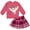 Pink / maroon, variant on Harry Potter Hedwig Owl Little Girls Fleece Sweatshirt and Pleated Skirt Plaid Pink / Maroon 7-8