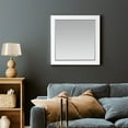 thumbnail image 6 of Altair 34" Rectangular Bathroom Wood Framed Wall Mirror in White, 6 of 9