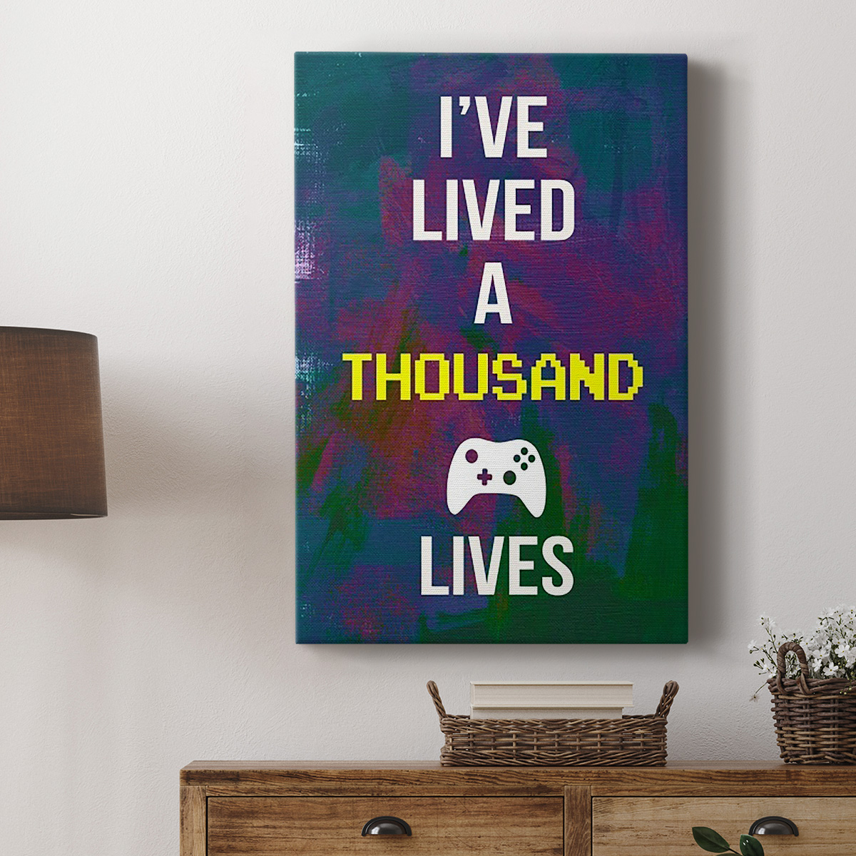 Gamer at Play I Premium Gallery Wrapped Canvas - Ready to Hang
