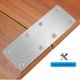 thumbnail image 2 of Soporte Recto de 8 Piezas Placa de ReparacióN Soporte de Acero Inoxidable con Tornillos para Muebles Puerta de Madera Madera, 2 of 7