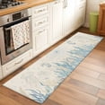thumbnail image 2 of Blue Seahorse Coastal 2'x6' Runner Rugs for Hallway Kitchen Bedside Non Slip, Summer Beach Nautical Ocean Coral Vintage Entryway Rug Runners with Rubber Backing, Long Carpet Runner for Laundry Room, 2 of 8
