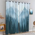 Mountain Forest Blackout Curtains, Nature Landscape Drapes for Bedroom ...