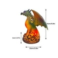thumbnail image 3 of Usloyux under $5 Resin Dragon Desk Lamp, Colorful Tabletop Ornament with Artistic Stained Glass Effect, Elegant Light for Reading or Accent Lighting, 3 of 7