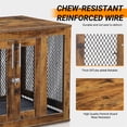 thumbnail image 6 of Demi Bonn 23" Dog Crate Furniture with Tray for Small Dogs, Indoor Puppy Kennel Pet House with Door, Modern Wood Dog Cage End Side Table, Brown, 6 of 8