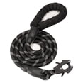 thumbnail image 1 of Correa para perros GEIT Heavy Duty Cuerda de nailon reflectante negra, 1 of 6