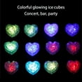 thumbnail image 6 of 12PCS Multicolor Flashing LED Heart Ice Cubes Water Activated Party Drinking Accessories Beverage Cocktails Decorations, 6 of 21