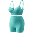 thumbnail image 2 of Bovxnpu Womens Workout Set Matching Gym Outfits Summer Yoga Outdoor Jogging Fitness Camisole Bra Shorts Set Summer Outfits, 2 of 3