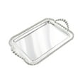 thumbnail image 6 of Fancyes Rectangle Serving Tray Food Tray,Multipurpose,Tea Cup Tay Decorative Tray Vanity Tray for Office Coffee Table Kitchen Bedroom Argent, 6 of 8