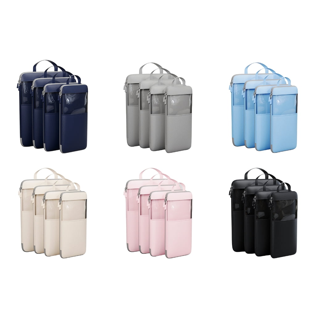 BQBQERT Durable Nylon Packing Cubes Compression Storage Bag for Clothes and Accessories