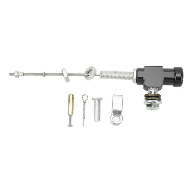Motorcycle Clutch Brake Pump Smooth Operation Aluminium Alloy Clutch Master Cylinder Rod for Pit Dirt Bike ATV Quad Black