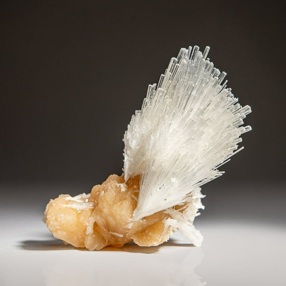 Scolecite on Stilbite From Nasik District, Maharashtra, India (131.7 grams)