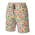 thumbnail image 4 of Cauagu Travel Print Men's Swim Trunks,Hawaiian Bathing Suit Swimsuits Beach Shorts with Pockets for Men Quick Dry Swimming Board Shorts-XX-Large, 4 of 6