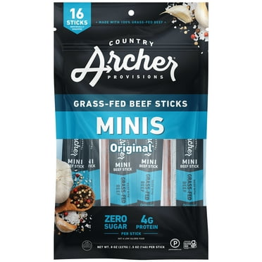 Country Archer Original Beef Mini Sticks 0.5oz 16 Count Bag