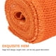 thumbnail image 4 of Rollo de cinta de arpillera de yute de 2 m para decoración navideña (naranja), 4 of 6