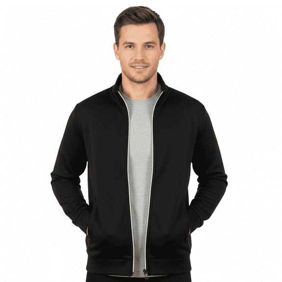 Beautiful Giant Men's Full-Zip Cardigan Sweater Coat Soft Warm Mid-Stretch Design for Fall Winter Sizes S-3XL