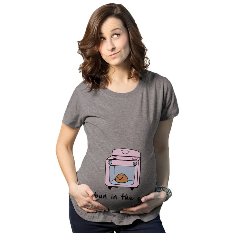 crazy dog tshirts - maternity bun in the oven t shirt funny