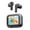 A, variant on A Smart Screen Bluetooth Earbuds, 6-Hour Playtime, 10M Range, Lightweight & Portable, With Charging Case, For Phone Calls