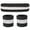 Black/White, variant on Sweatband Set - (1 Headband and 2 Wristbands) High Quality Cotton for Sports & More