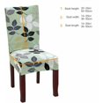 thumbnail image 2 of Set of 6 universal stretch chair covers for dining chair green, 2 of 5