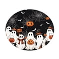 thumbnail image 2 of Halloween Round Fitted Tablecloth with Elastic, Scary Outdoor Halloween Decorations for Outdoor Dining Tables, Waterproof Tablecloth for 44 Inch Round Tables, 1 Pack, 2 of 8