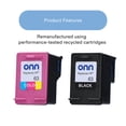 thumbnail image 3 of onn Inkjet Printer Cartridges for HP 63 , Black and Color, 2 Pack, 3 of 6