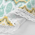 thumbnail image 3 of Coolnut Bohemia Round Tablecloth, Wrinkle Free Soft Table Cloth with Lace, 60 Inch Table Cover for Kitchen Dining Tables, Hotels, Banquets, Camping Parties House Decor, 3 of 7