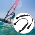 thumbnail image 4 of Accesorio de seguridad para surfear, correa de arnés ajustable negra para tablas de 22 a 28 pulgadas, 4 of 8