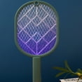 thumbnail image 3 of Toystoory Matamoscas eléctrico recargable y eficaz para raqueta eléctrica inodoro para mosquitos al aire libre Repelente de insectos y plagas Verde, 3 of 6