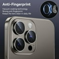 thumbnail image 4 of PINHEN for iPhone 15 Pro/iPhone 15 Pro Max Camera Lens Protector,[Keep Original Shooting] Shatterproof 9H Tempered Glass Camera Screen Protector Metal Ring Cover Film Accessories, 4 of 6