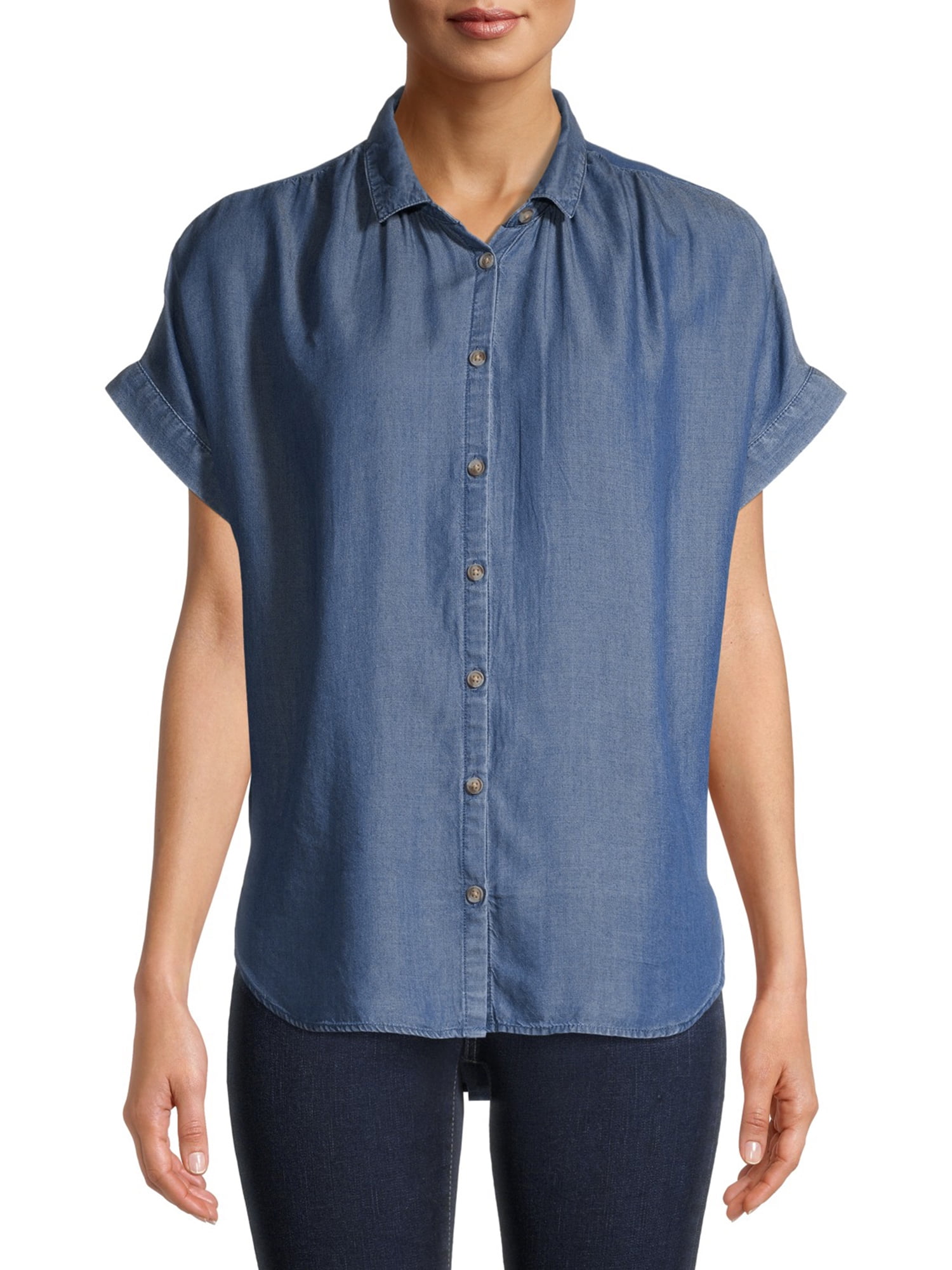 Short Sleeve Button Front Shirt 