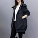 thumbnail image 1 of Abrigo y chaquetas casuales con capucha de manga larga para mujer, nueva moda informal, abrigo largo y fino, abrigo informal de temperamento, abrigo de poliéster para mujer, 1 of 6