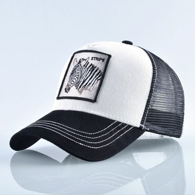 TQMSMY Summer Unisex Hip Hop Embroidered Animal Men Baseball Caps Women Breathable Mesh Snapback Hats Men's Trucker Hats Cap Gao Jinjia LED