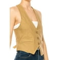 thumbnail image 6 of Women's Casual Solid Racerback Vest Button Down Closure, 6 of 7
