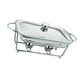thumbnail image 2 of Calentador de comida para Buffet, recipiente para calentar alimentos, plato de comida transparente portátil multiuso, plato de frotamiento Rectangular 15 l 1 compartimento, 2 of 10