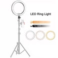 thumbnail image 2 of Labymos 10 Inch LED Ring Light Kit 3000K-6000K 10 Levels Dimmable 3 Color Temperatures USB Powered with Ball Head Phone Holder for Makeup Live Streaming Selfie Photography Vlogging Video Recording, 2 of 7