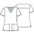 thumbnail image 5 of Tooniforms Scrubs Top For Women V-Neck Print TF738, 5 of 7