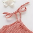 thumbnail image 5 of NiSHUIHAN Robes pour Adolescentes Mignonnes Décontractées Enfants Bandage Uni Sans Manches Robe à Col Rond Robe pour Bébés Filles Roses 3 Ans, 5 of 5