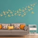 thumbnail image 2 of Elegante arte de pared con mariposas en 3D, decoraciones de mariposas doradas, exquisito diseño hueco en 3D, pegatinas extraíbles para la decoración del aula de la habitación de los niños, pegamento, 2 of 8