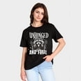 thumbnail image 2 of Unhinged And Feral Tshirt, Funny Raccoon, Rock'n Feral Racoon, Vintage Feral Mom, Funny Sarcastic Quote, Feral Girl Tee, Loose Type Shirt For Women, Soft And Comfortable, 2 of 6