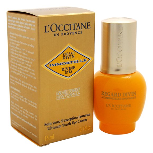 Immortelle Divine Yeux Traitement Ultime pour Jeunes Yeux par L'Occitane pour Unisexe - Traitement pour les Yeux 0,5 oz