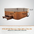 thumbnail image 2 of Modern Leisure® Monterey Hot Tub Cover, 96" Square x 14"H, Beige, 2 of 12